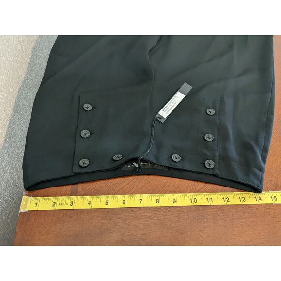 Yansi Fugel Dress Pants 4 Black Office Pant Button Trouser Slacks Workwear Women - Picture 6 of 11